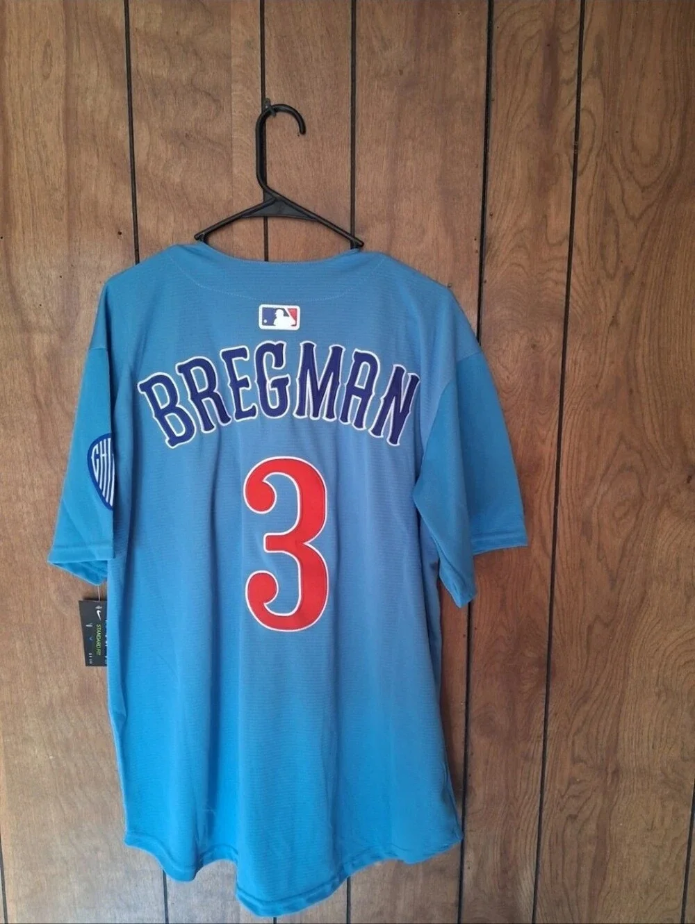 Mystery Sports Card With Alex Bregman Chicago Cubs throwback Medium jersey